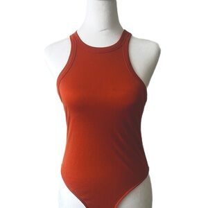 CUTE burnt orange bodysuit